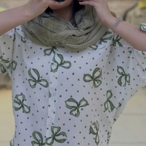 شومیز زنانه مدل گره ای ساده