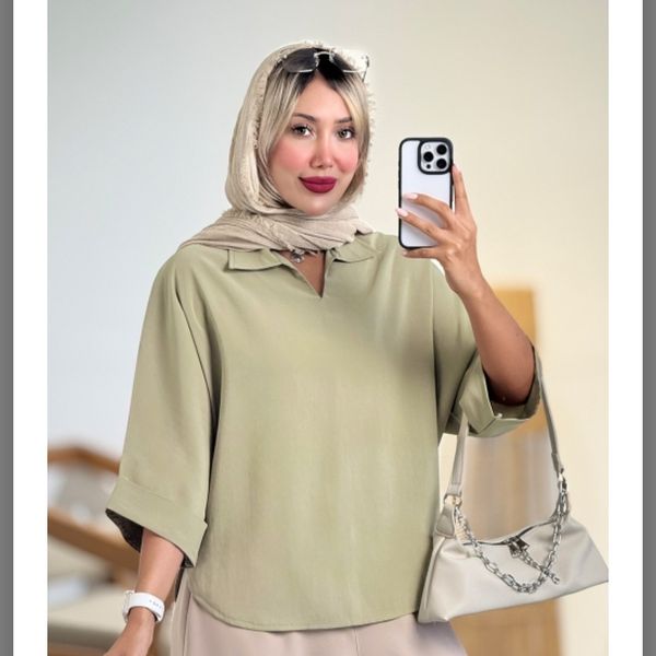 شومیز جلو بسته فلور iva