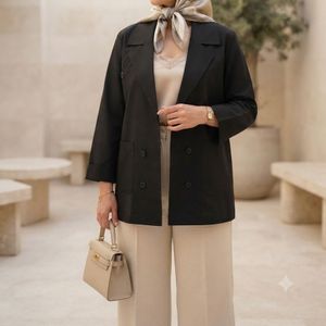 فروش اینترنتی کت تابستانه مدل آتریسا مشکی