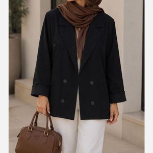 کت تابستانه مدل آتریسا مشکی