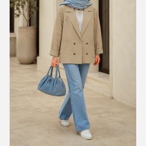 کت تابستانه مدل آتریسا نخودی
