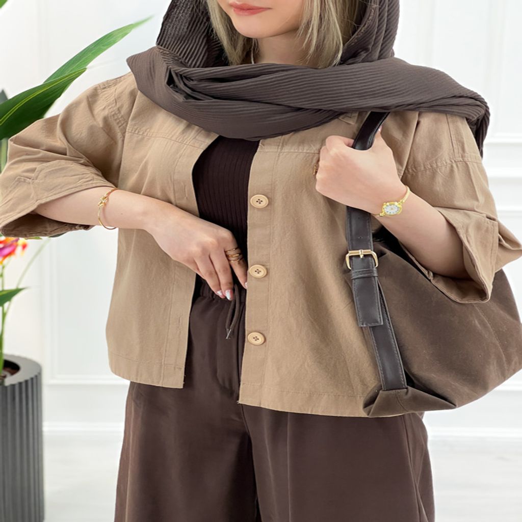 خرید اینترنتی قیمت شومیز مانتو زنانه لینن یلدا - پنکیکی - تاتاتا