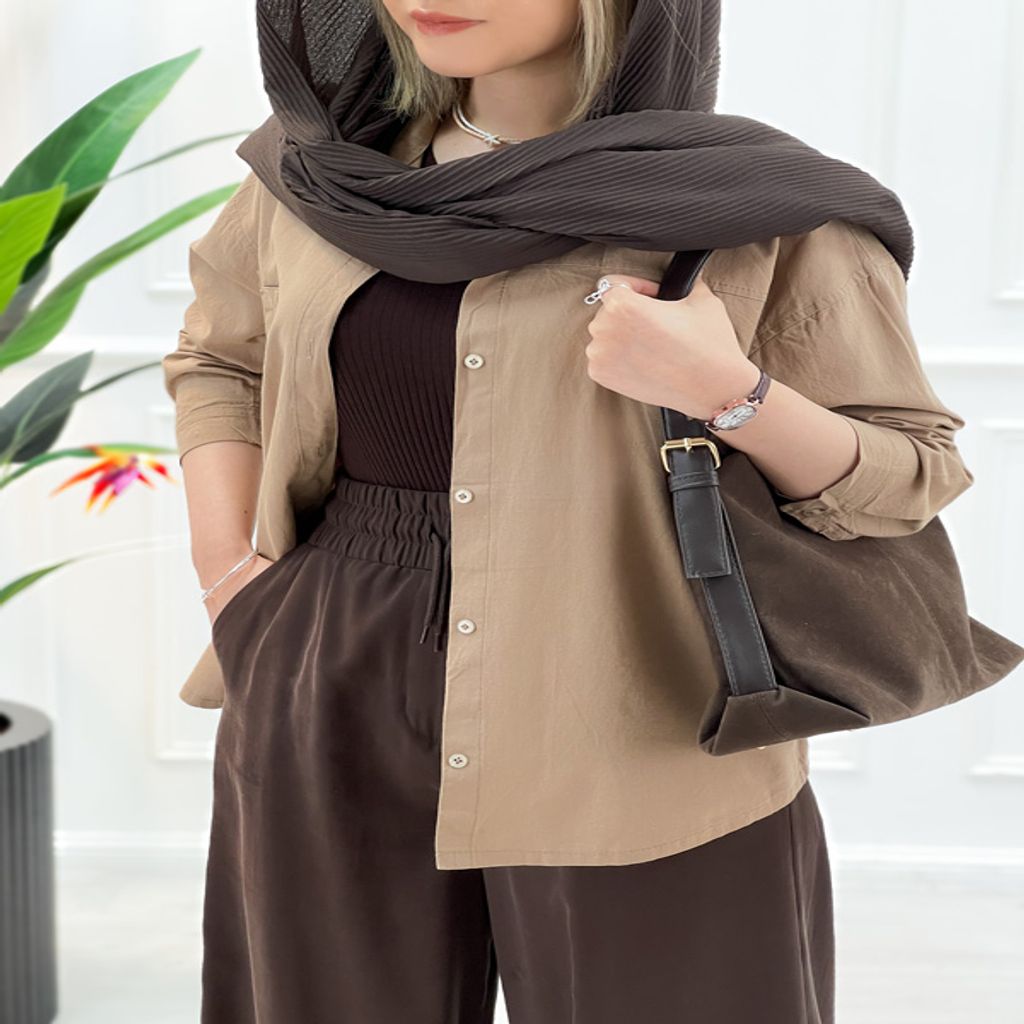 خرید اینترنتی قیمت شومیز زنانه جلو دکمه آیدا - پنکیکی - تاتاتا