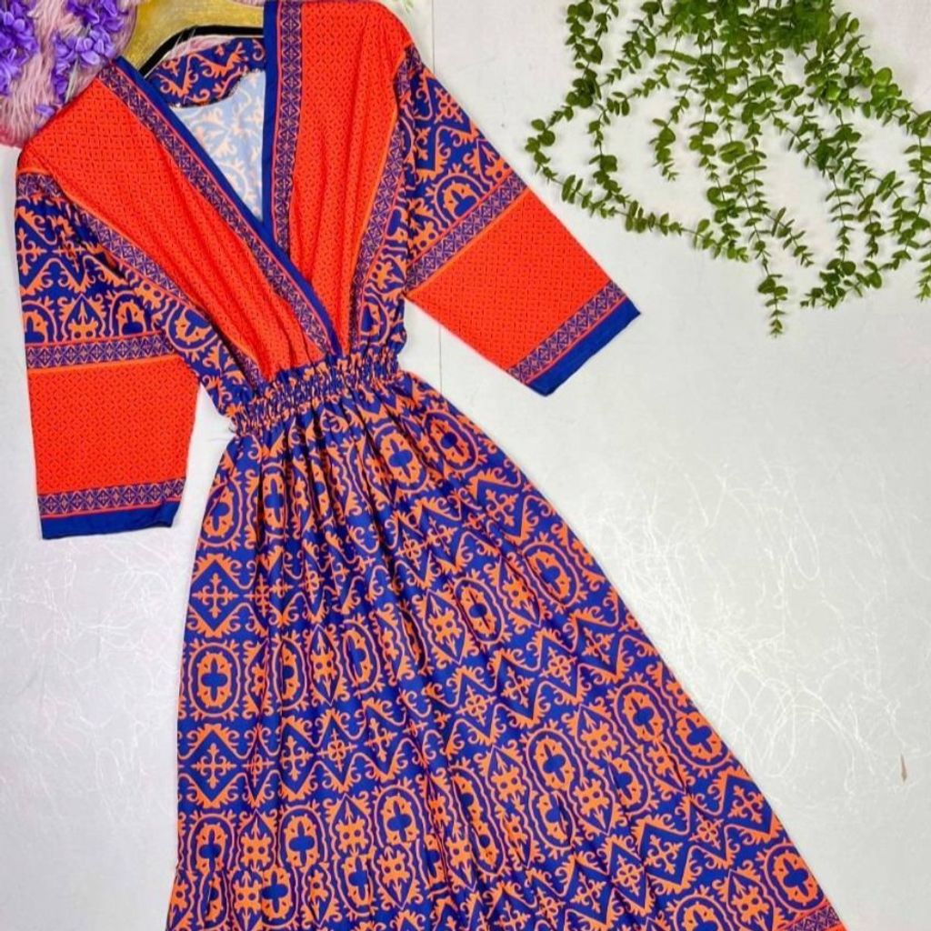 قیمت ارزان ساحلی زنانه پیراهن بارداری و شیردهی فلور بوگاتی فری سایز تا 50