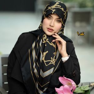 روسری ابریشم ژاکارد برند