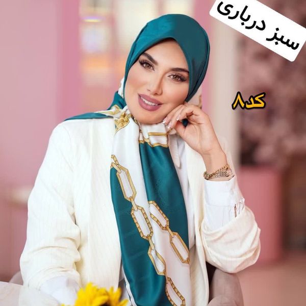 روسری ابریشم ژاکارد مجلسی اورجینال