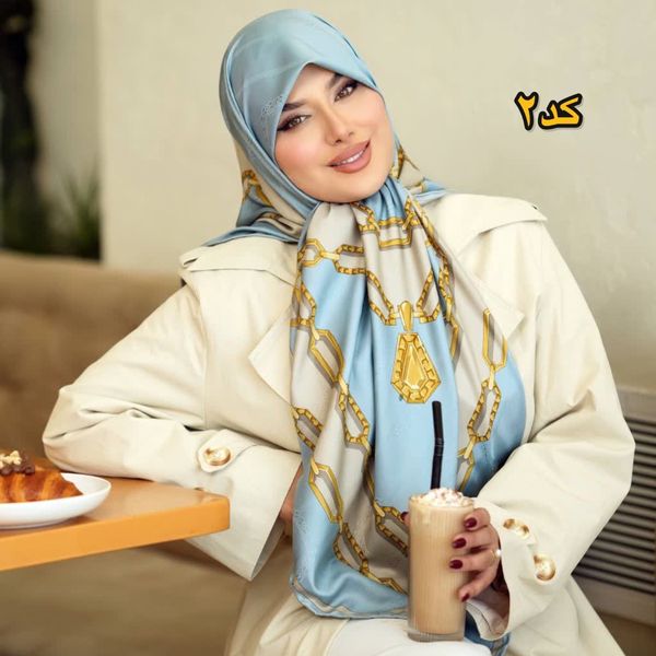 روسری ابریشم ژاکارد مجلسی اورجینال