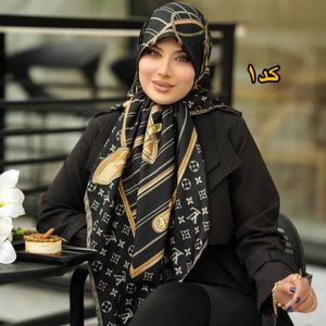 روسری ابریشم ژاکارد برند