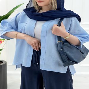 خرید اینترنتی قیمت شومیز مانتویی پشت بلند زنانه روشا - تاتاتا