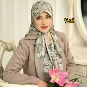 روسری ابریشم ژاکارد وارداتی اورجینال