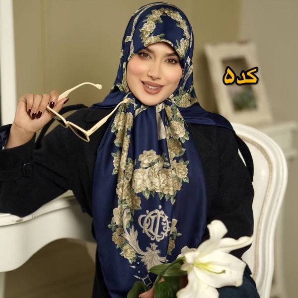 روسری ابریشم ژاکارد وارداتی اورجینال