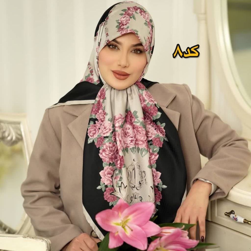 خرید انلاین روسری ابریشم ژاکارد وارداتی اورجینال