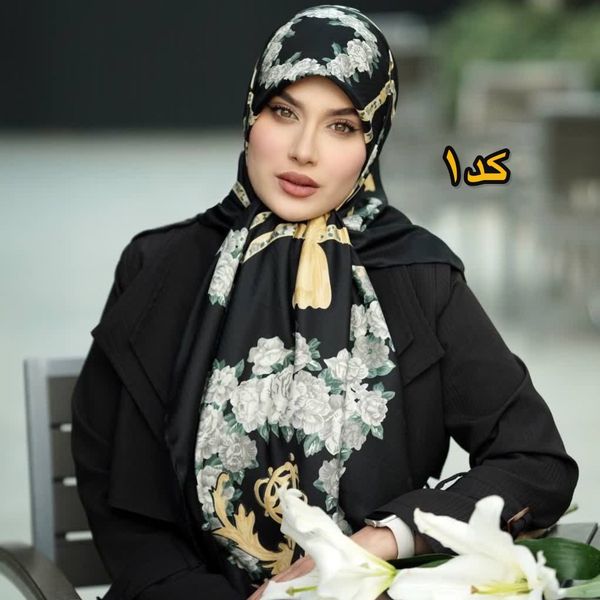 روسری ابریشم ژاکارد وارداتی اورجینال
