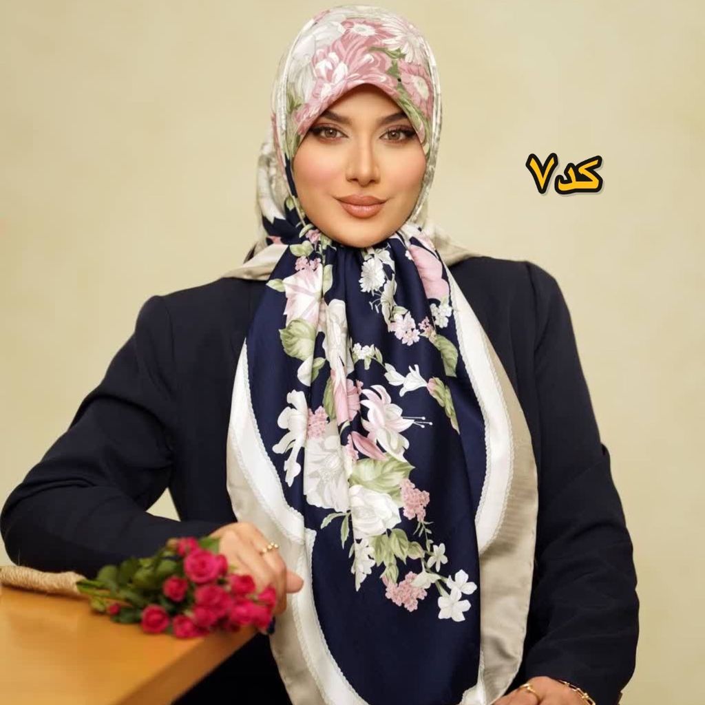 قیمت روسری ابریشم ژاکارد مجلسی برند