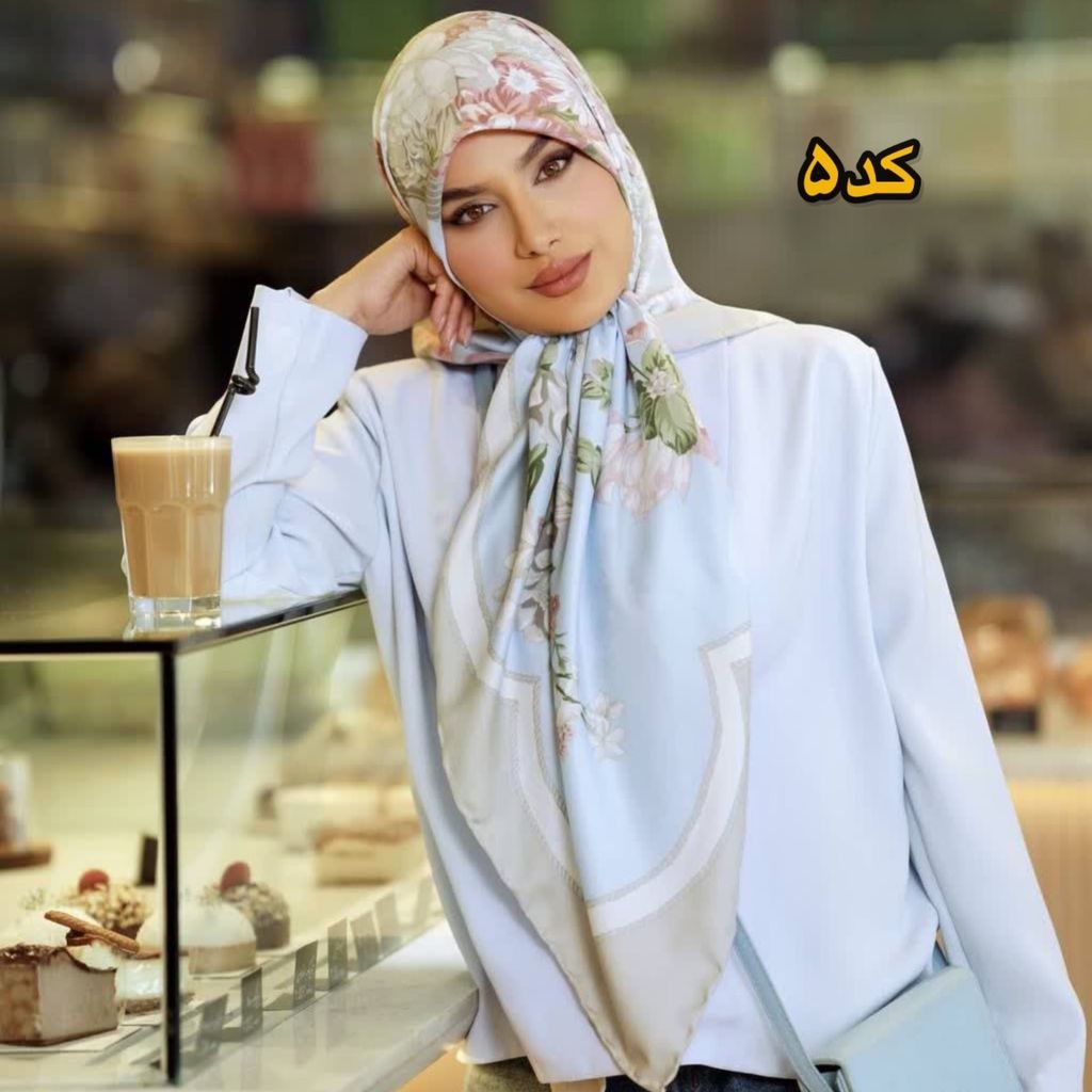 خرید انلاین روسری ابریشم ژاکارد مجلسی برند