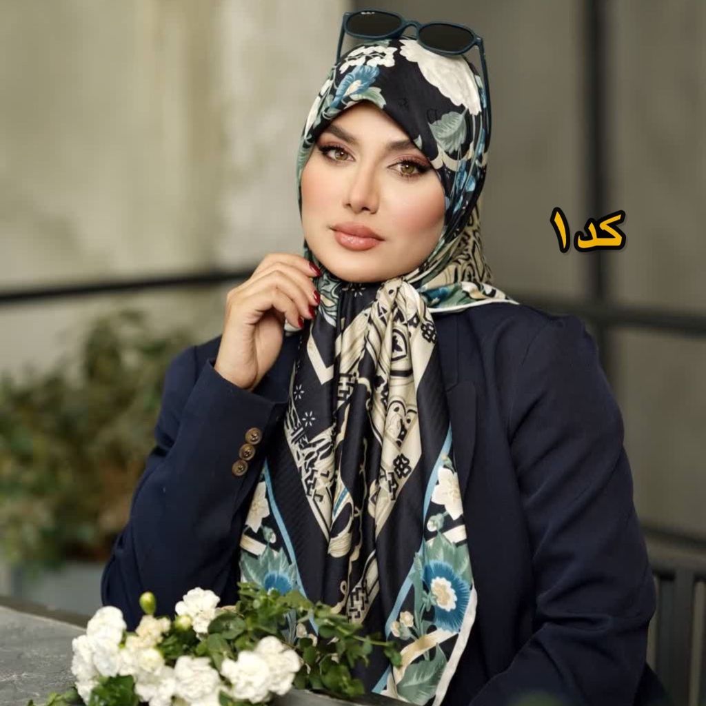 خرید آنلاین روسری ابریشم ژاکارد وارداتی برند