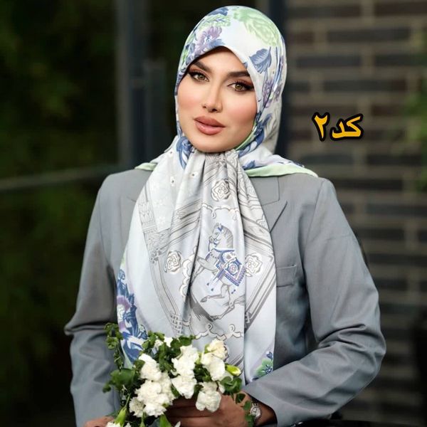 روسری ابریشم ژاکارد وارداتی برند