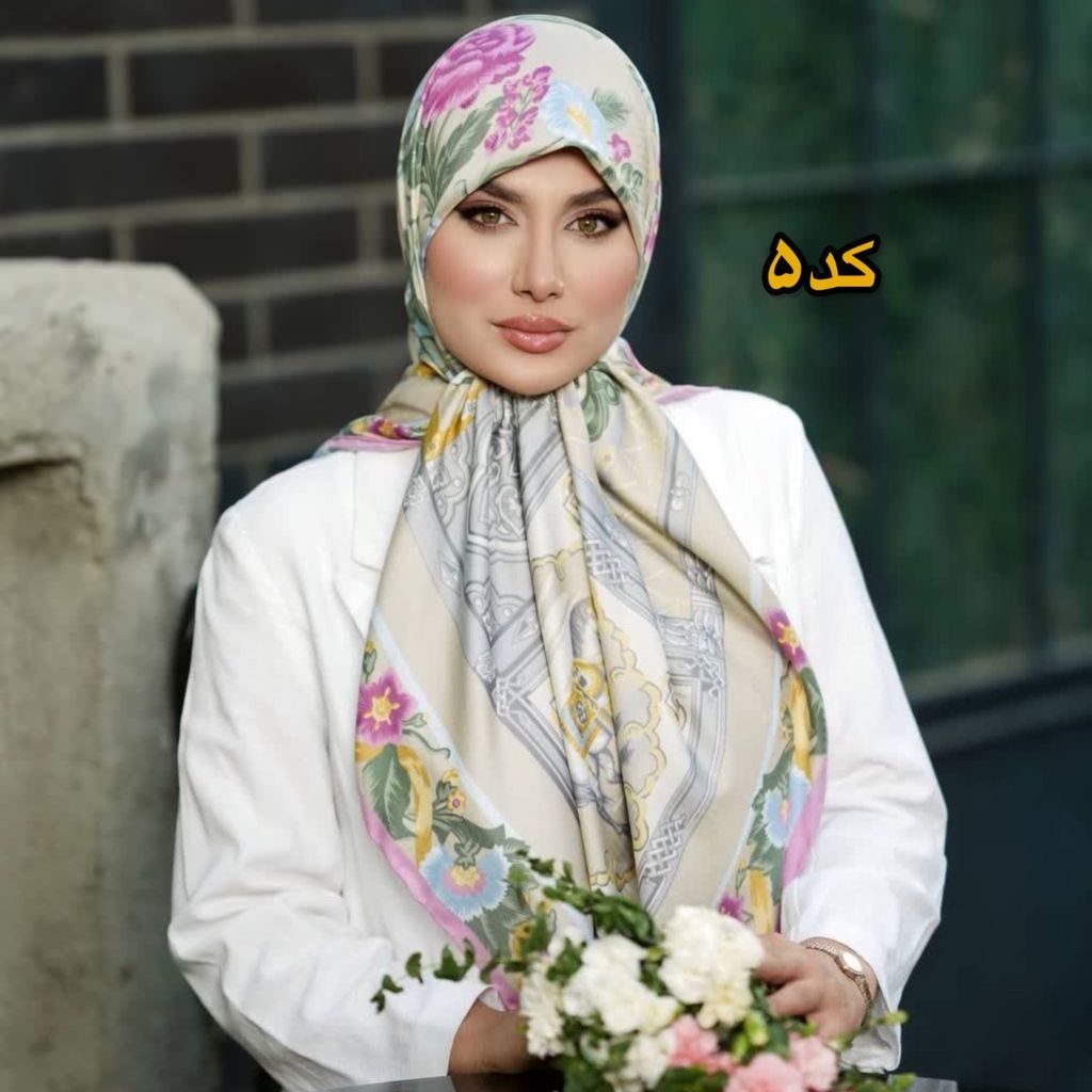 خرید اینترنتی روسری ابریشم ژاکارد وارداتی برند