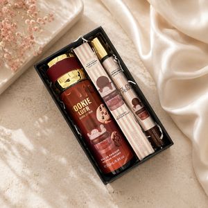 خرید باکس هدیه کوکی کریو کد 163 بادی اسپلش 250 میل عطر قلمی 35 میل