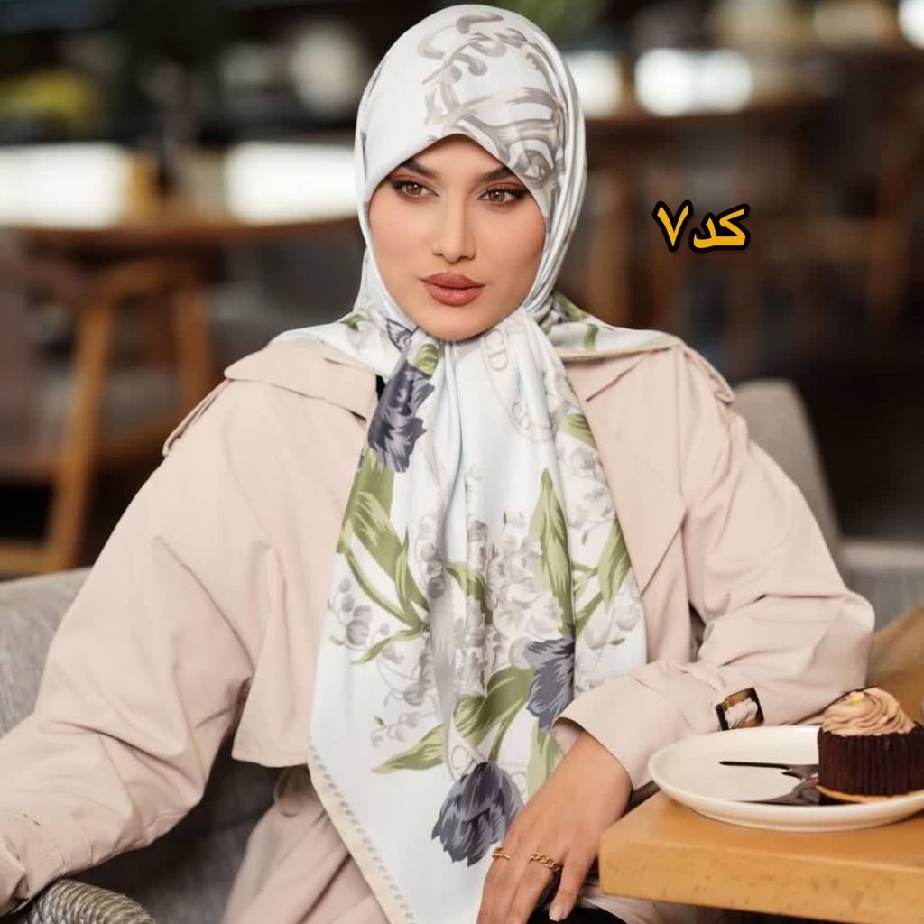 فروش اینترنتی روسری ابریشم توییل مجلسی برند