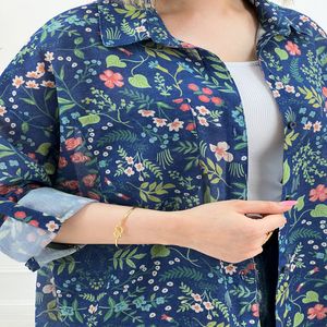 شومیز مانتویی طرحدار آدلیا زنانه - طرح1