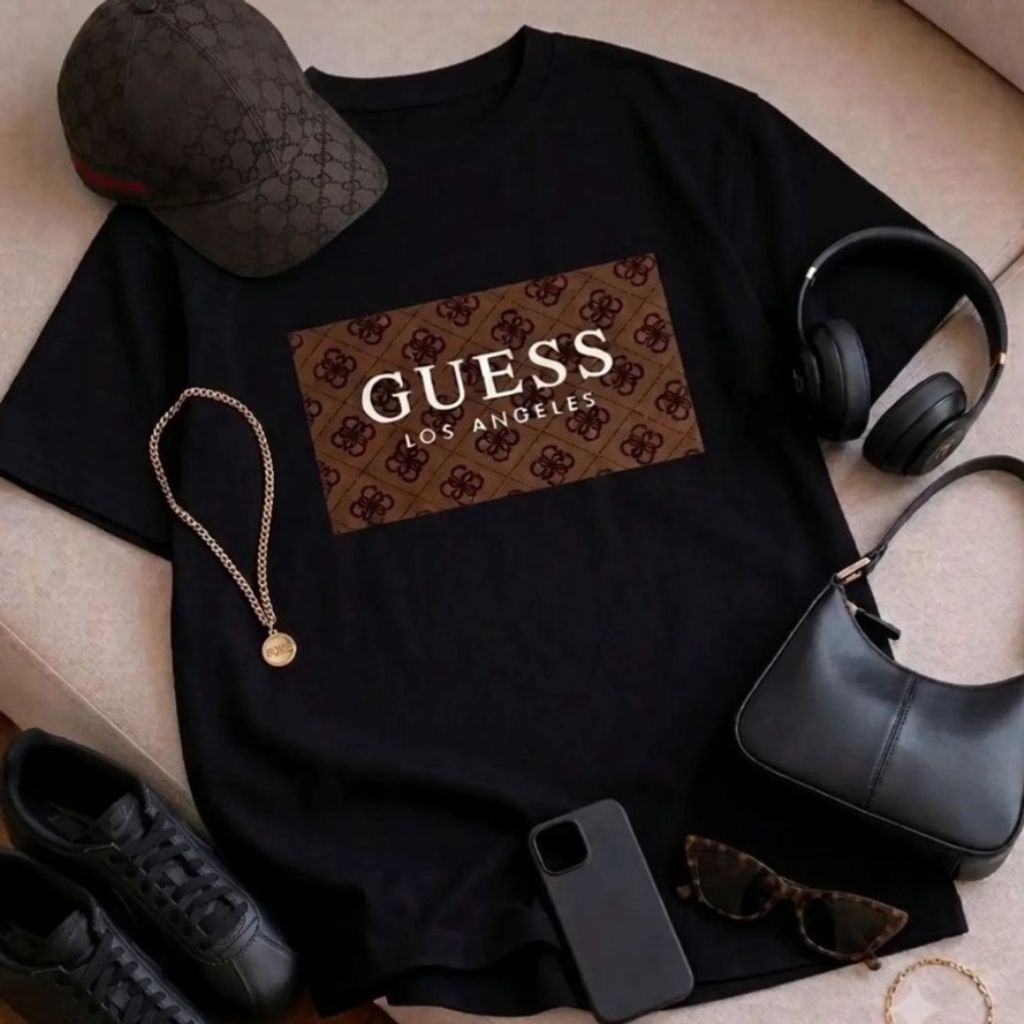 مشخصات تیشرت سامر طرح guess