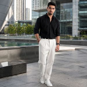 پیراهن آستین بلند نخی مدل P790مشکی