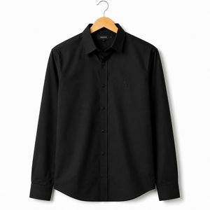 خرید اینترنتی قیمت پیراهن آستین بلند نخی مدل P790مشکی