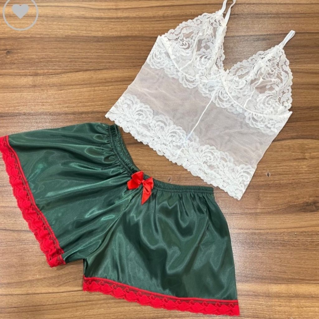 فروش اینترنتی ست دانتل نیمتنه و شورتک ساتن