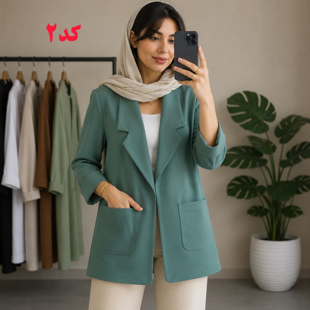 خرید انلاین کت زنانه در دو طرح و رنگ جذاب با تن خور زیبا