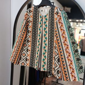 خرید اینترنتی کت لینن سوزندوزی مدل فیروزه