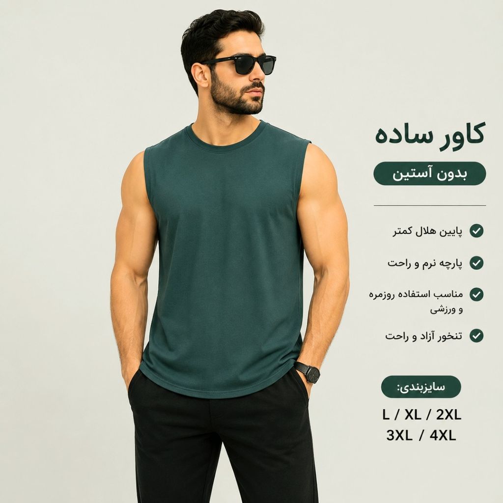 قیمت کاور مردانه ساده باشگاهی تیشرت حلقه ای یشمی