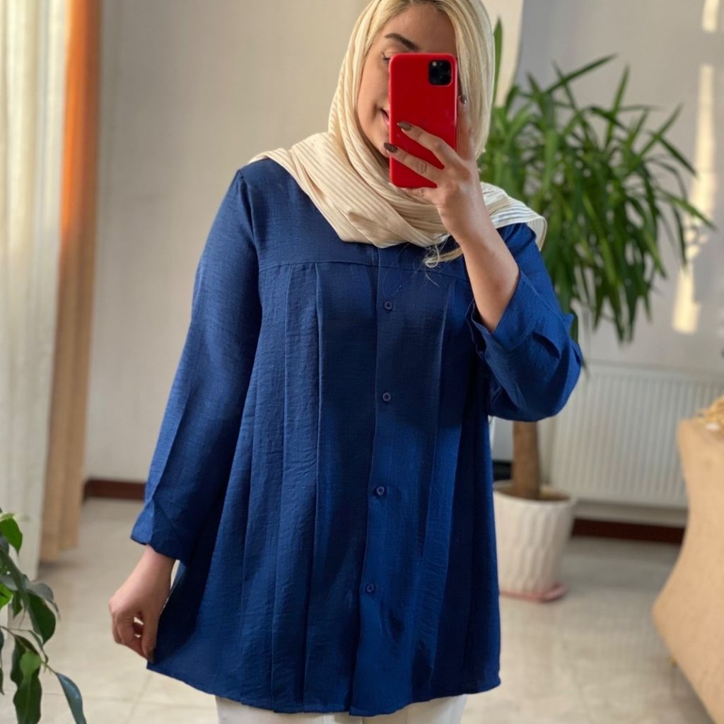 خرید اینترنتی مانتو جلو‌ پیله پرستو