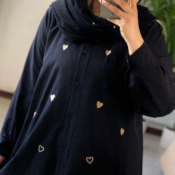 مانتو قواره‌دار قلبی