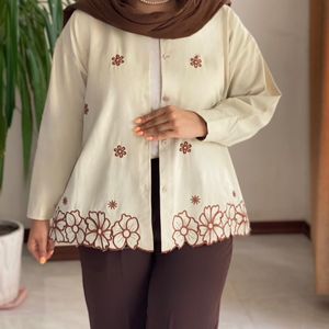 خرید آنلاین مانتو گلدوزی غزل