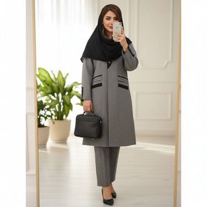 خرید اینترنتی مانتو شلوار اداری زنانه دوخت مزونی شیک