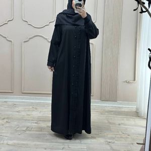 قیمت ارزان مانتو عبایی جیب دار مدل آفاق