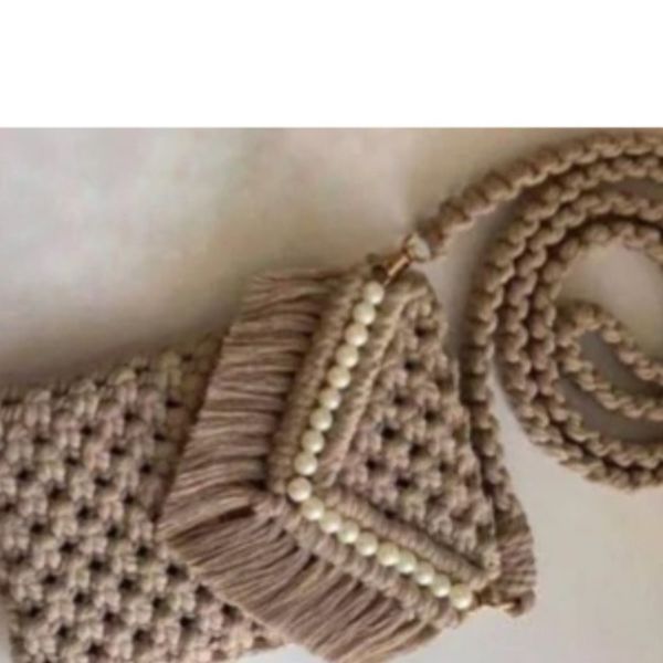 کیف رودوشی مکرومه