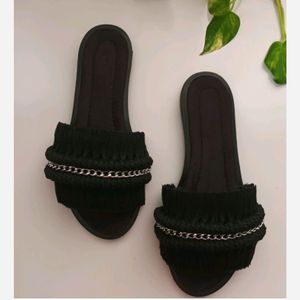 مشخصات صندل مکرومه روفرشی مشکی