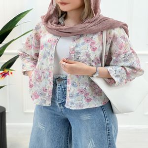 شومیز مانتویی گل دار آیسانا - طرح8 - تاتاتا