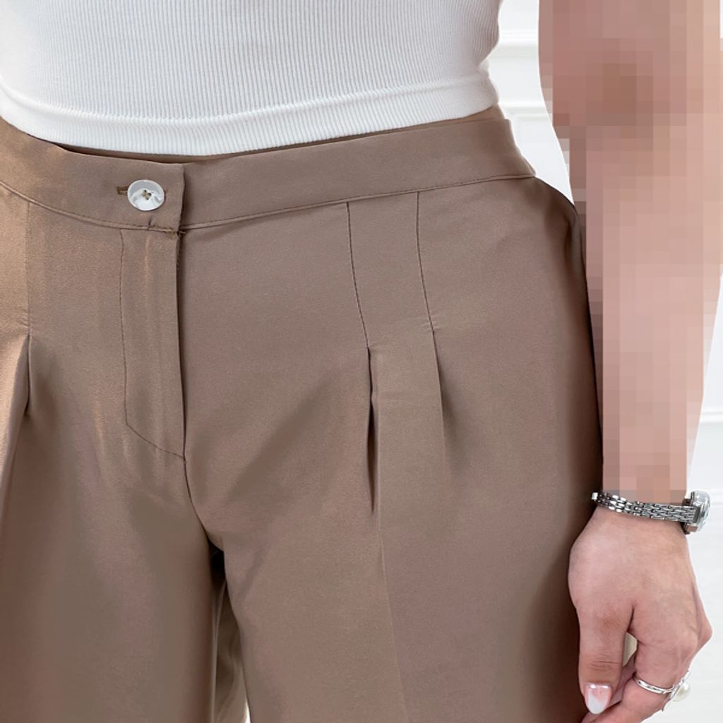 خرید اینترنتی قیمت شلوار بگ کرپ زنانه رسمی دو پیله - تاتاتا