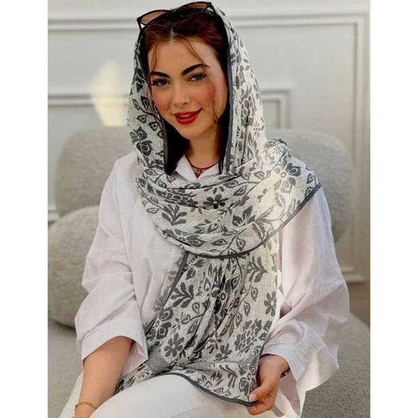 شال پلیسه حصیری کنفی