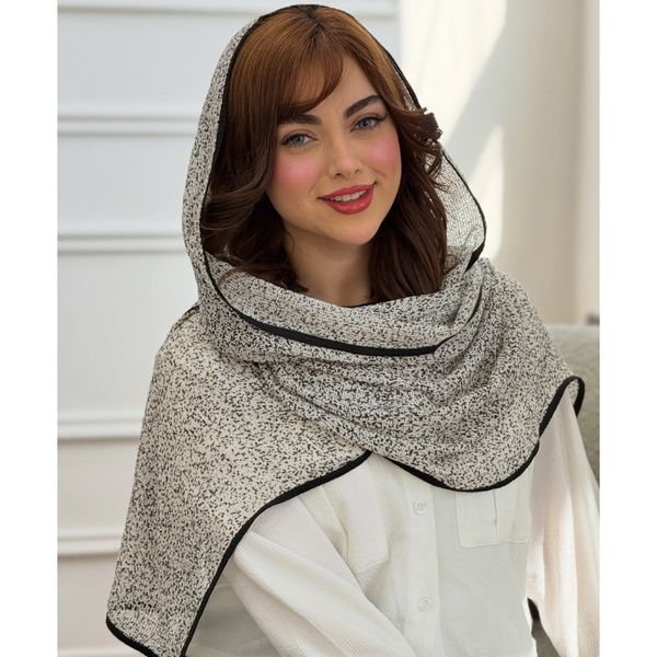 شال پلیسه حصیری کنفی