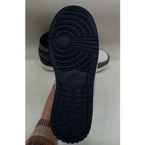 خرید اینترنتی قیمت کتانی مردانه جردن ساقدار سرمه ای طوسی