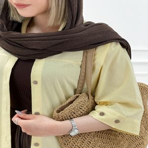 خرید اینترنتی قیمت شومیز مانتویی لینن مینا - لیمویی - تاتاتا