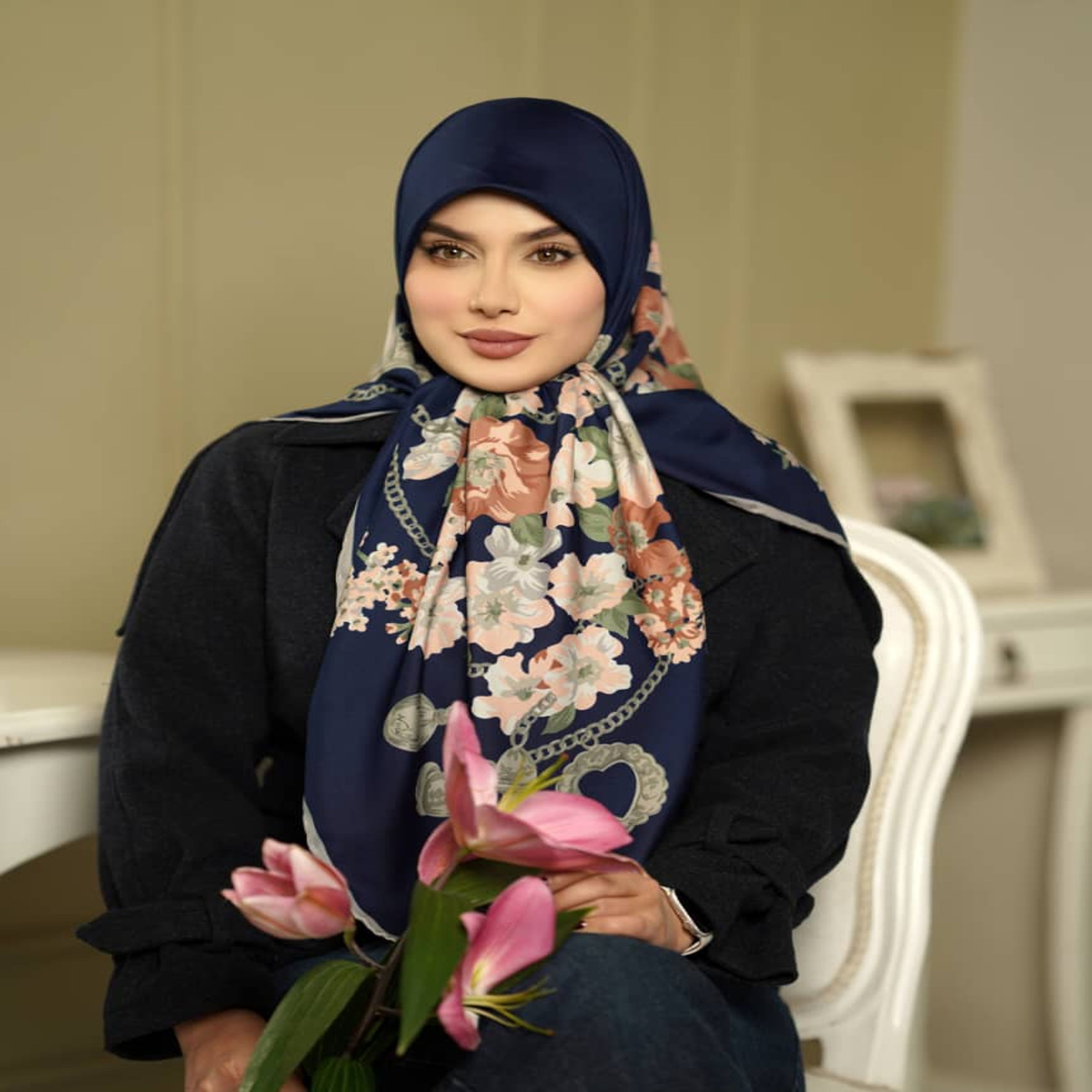 خرید اینترنتی قیمت روسري توييل در طرح و رنگ متنوع