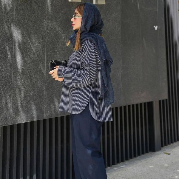 ست دو تیکه شومیز شلوار لنین تن خور شیک