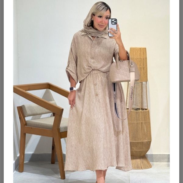 ست شومیز گره ای+دامن iva