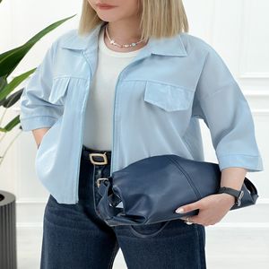 خرید اینترنتی قیمت شومیز کتی جلو زیپ زنانه - تاتاتا