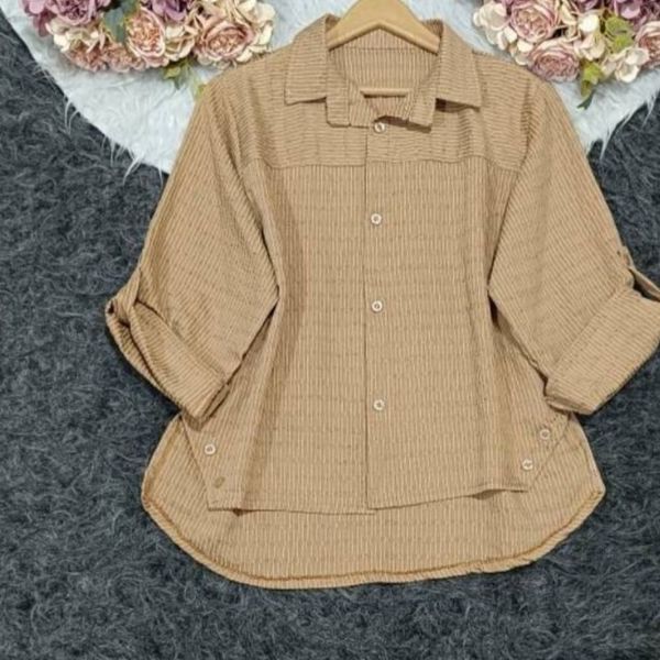 شومیز باکسی بغل دکمه فری سایز تا46